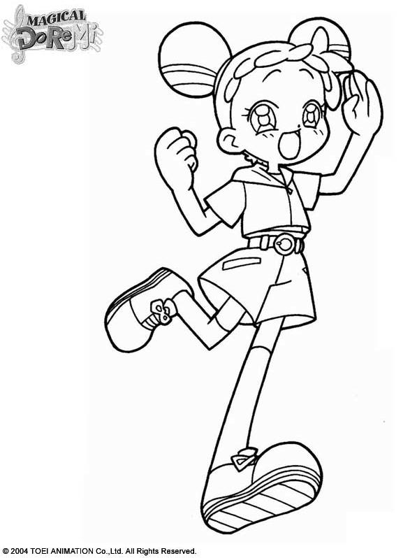 coloriage magical doremi court